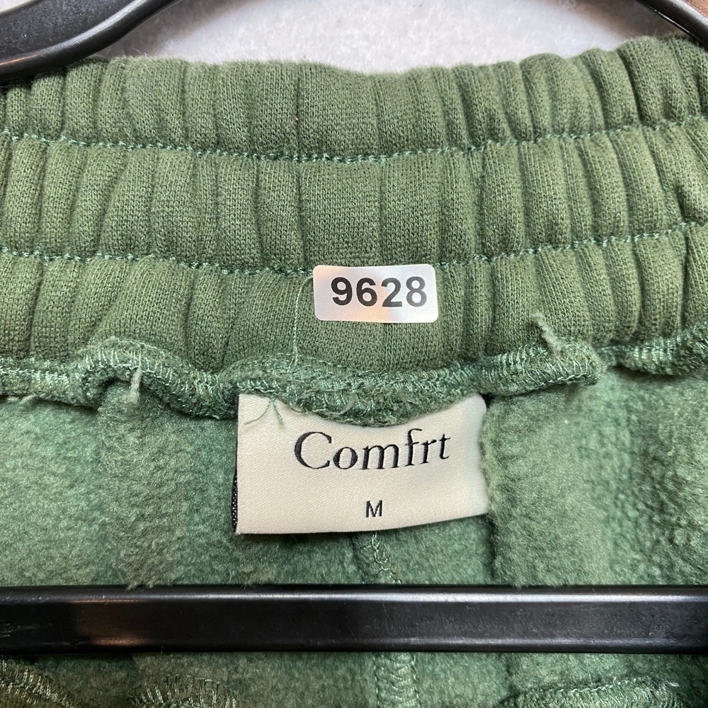 Olive Green Jogger Sweatpants - Women's Track Pants - Picture 2 of 7